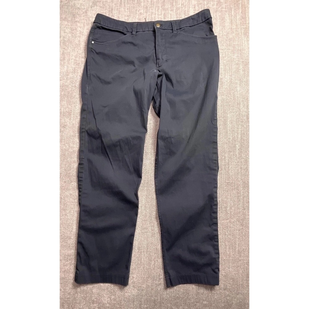 Lululemon Warpstreme ABC Slim Fit 5 Pocket Pants Men 32 Navy Blue Chino